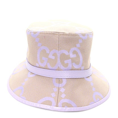 Gucci Monogram Jumbo GG Mosteria Bucket Hat L Beige Lapis 5 of 10