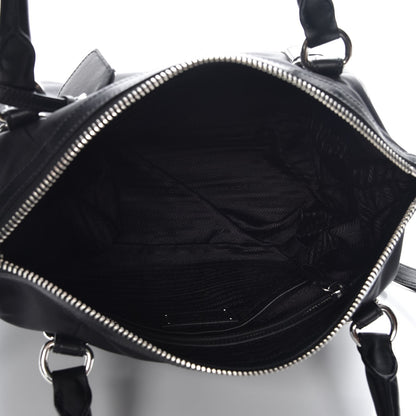 Prada Tessuto Nylon Soft Calf Tote Nero Black 6 of 9