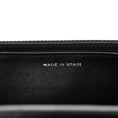 Chanel Striated Patent Quilted Wallet on Chain WOC Black 7 of 12