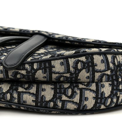 Christian Dior Oblique Saddle Bag Blue 10 of 10