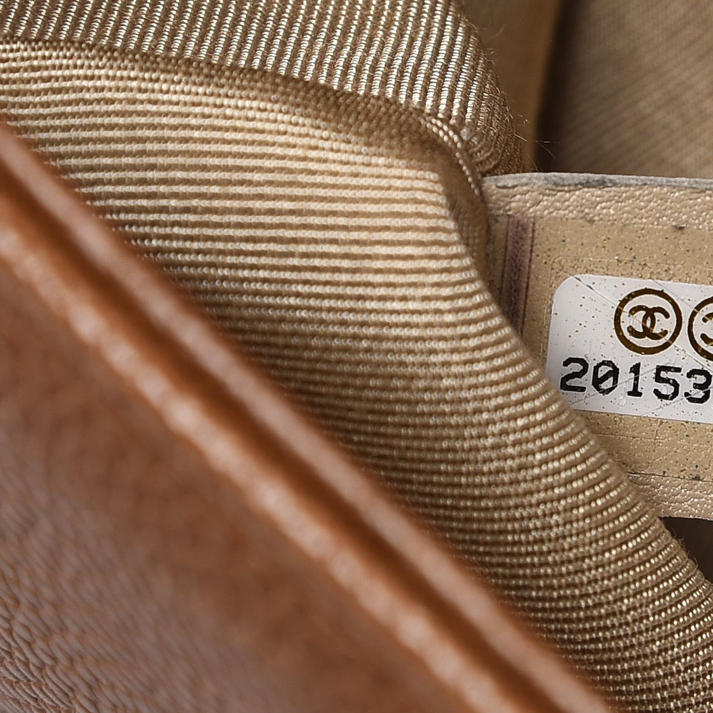 Caviar Quilted Medium Boy Flap Light Brown