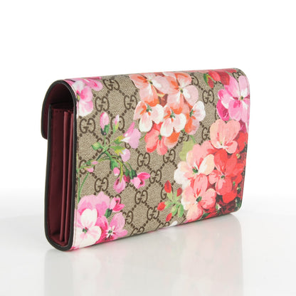 Gucci GG Supreme Monogram Blooms Mini Dionysus Chain Wallet Beige Multicolor Dry Rose 3 of 7