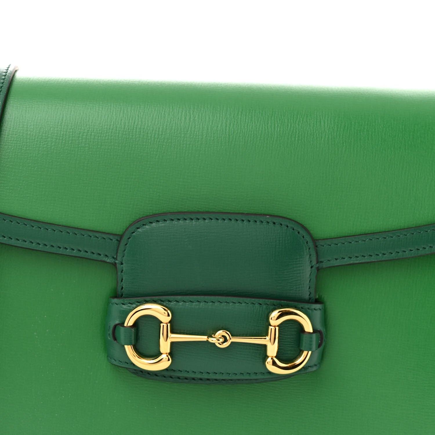 Gucci Azalea Calfskin Horsebit 1955 Shoulder Bag New Shamarock Emerald 8 of 14