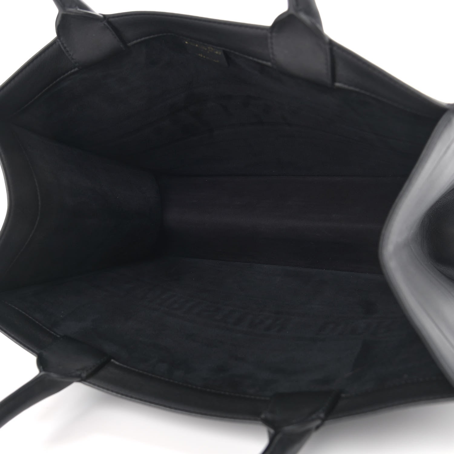 Christian Dior Calfskin Embossed Medium Book Tote Black 4 of 9