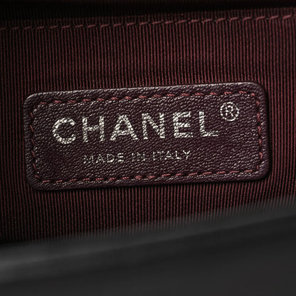 Chanel Goatskin Quilted Patent Medium Duo Boy Flap Black 6 of 10