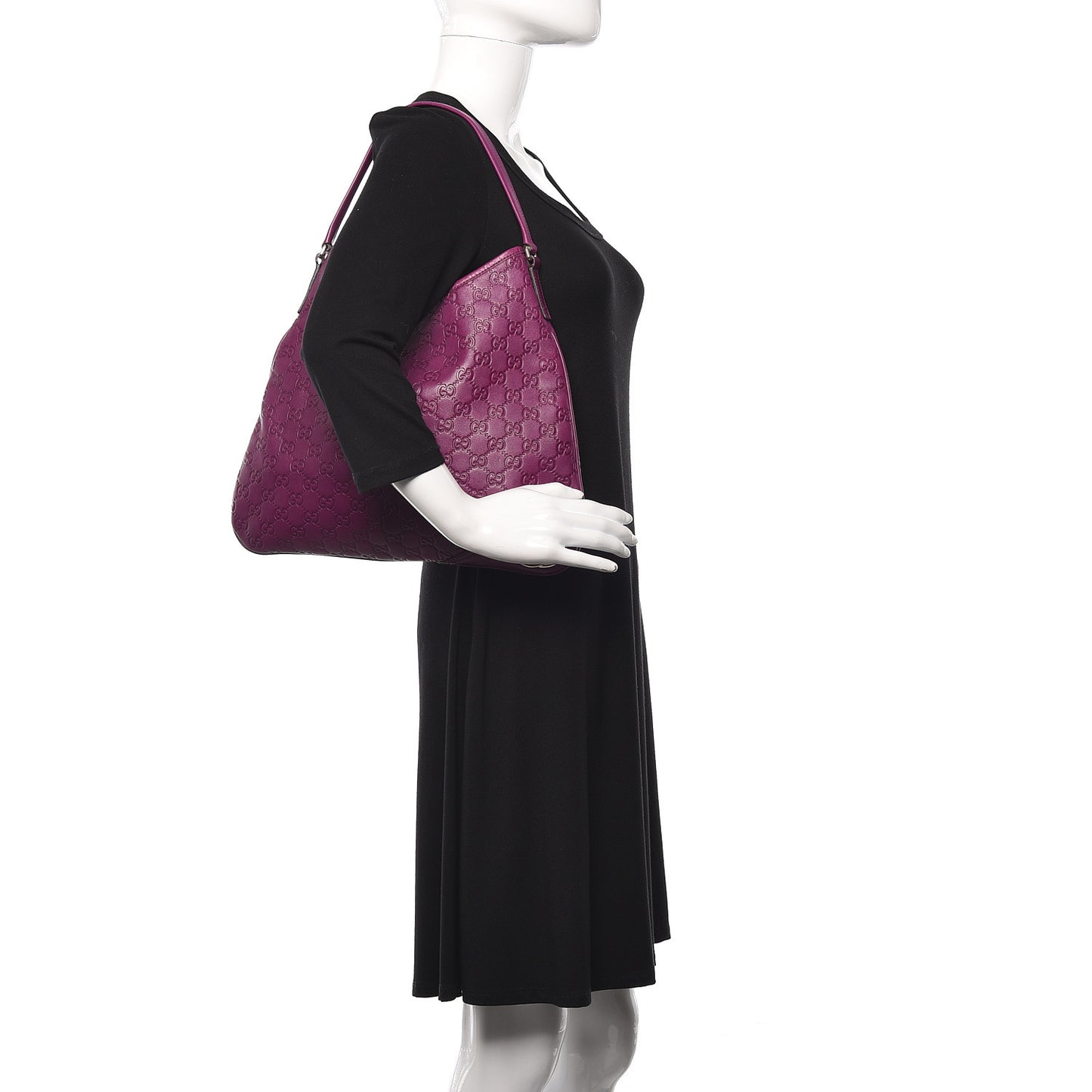 Guccissima Medium New Britt Hobo Purple
