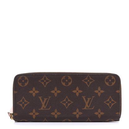 Louis Vuitton Monogram Clemence Wallet Rose Ballerine 1 of 8
