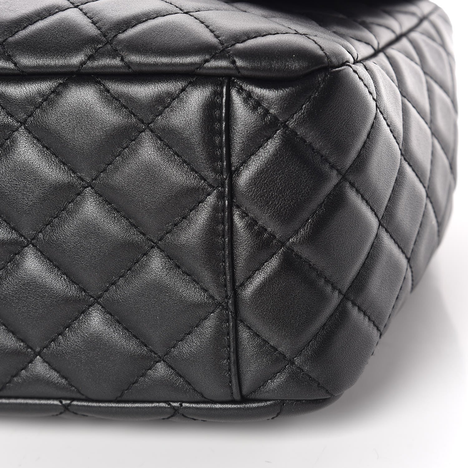 Chanel Metallized Calfskin Small XXL Travel Flap Bag Black 9 of 10