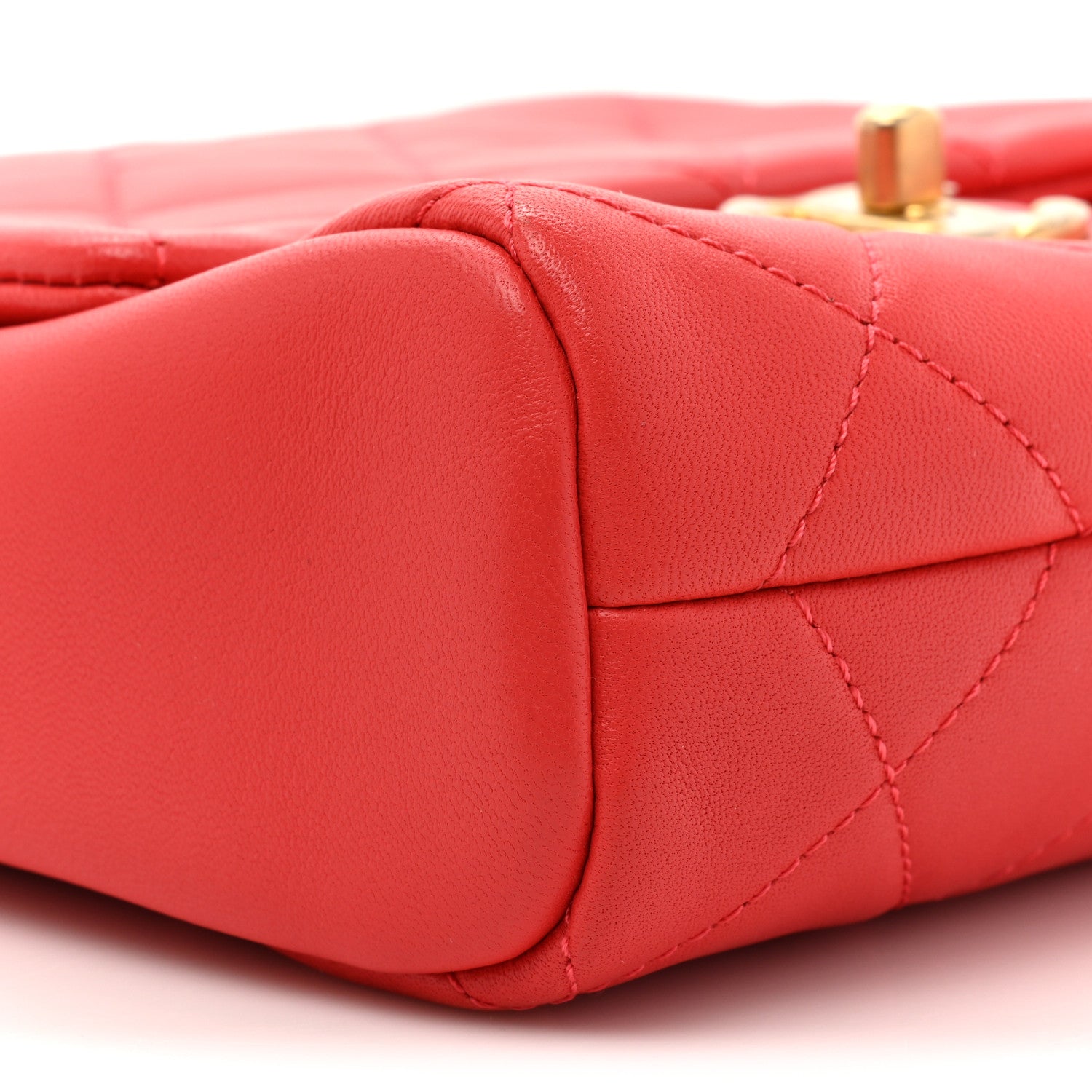 Chanel Lambskin Quilted Side-Packs Red 10 of 14