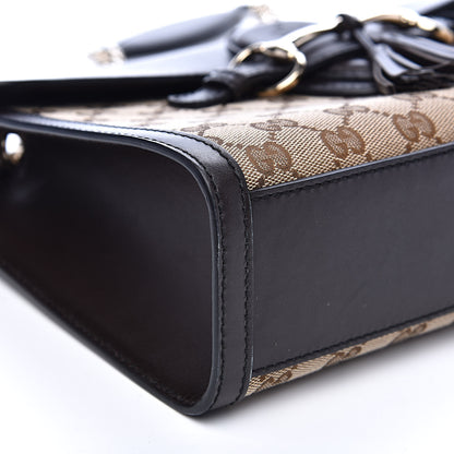 Gucci Monogram Margaux Calfskin Medium Emily Chain Shoulder Bag Beige Ebony Cocoa 8 of 13