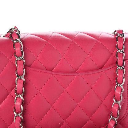 Chanel Lambskin Quilted Mini Rectangular Flap Dark Pink 4 of 9