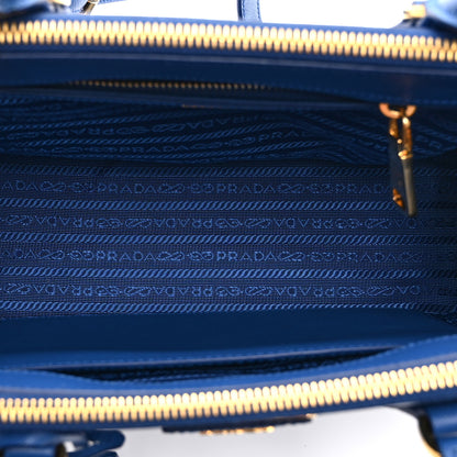 Prada Saffiano Lux Small Galleria Double Zip Tote Bluette 5 of 10