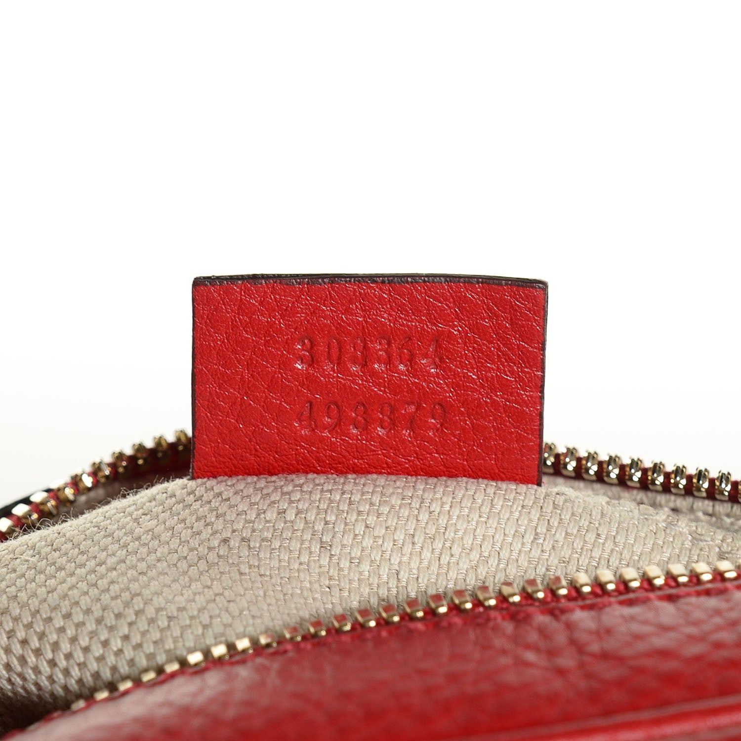 Gucci Pebbled Calfskin Small Soho Disco Bag Vibrant Red 7 of 9