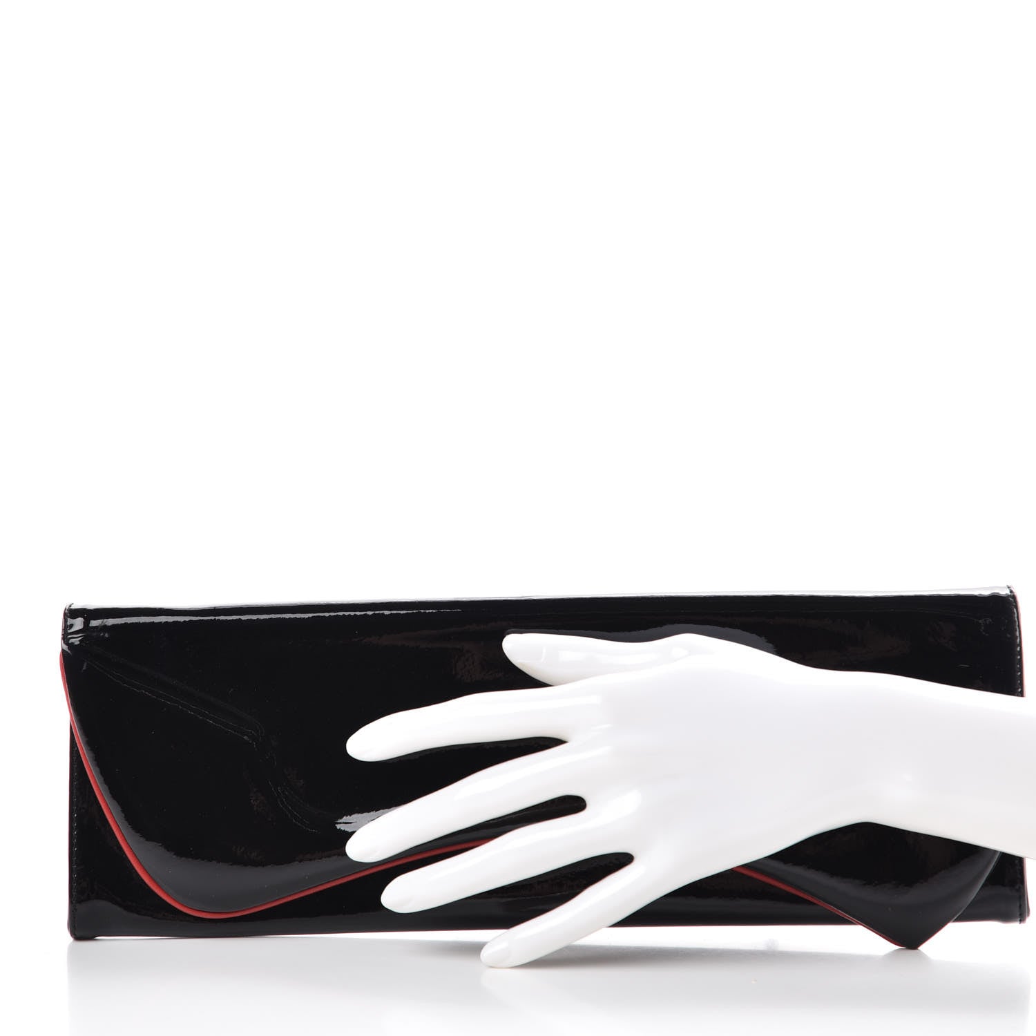 Christian Louboutin Patent Pigalle Clutch Black 2 of 7