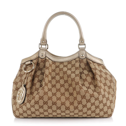 Gucci Monogram Medium Sukey Tote Champagne 1 of 7