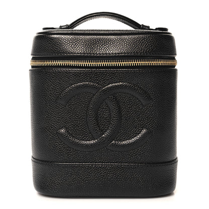 Chanel Caviar Vanity Cosmetic Case Black 1 of 8