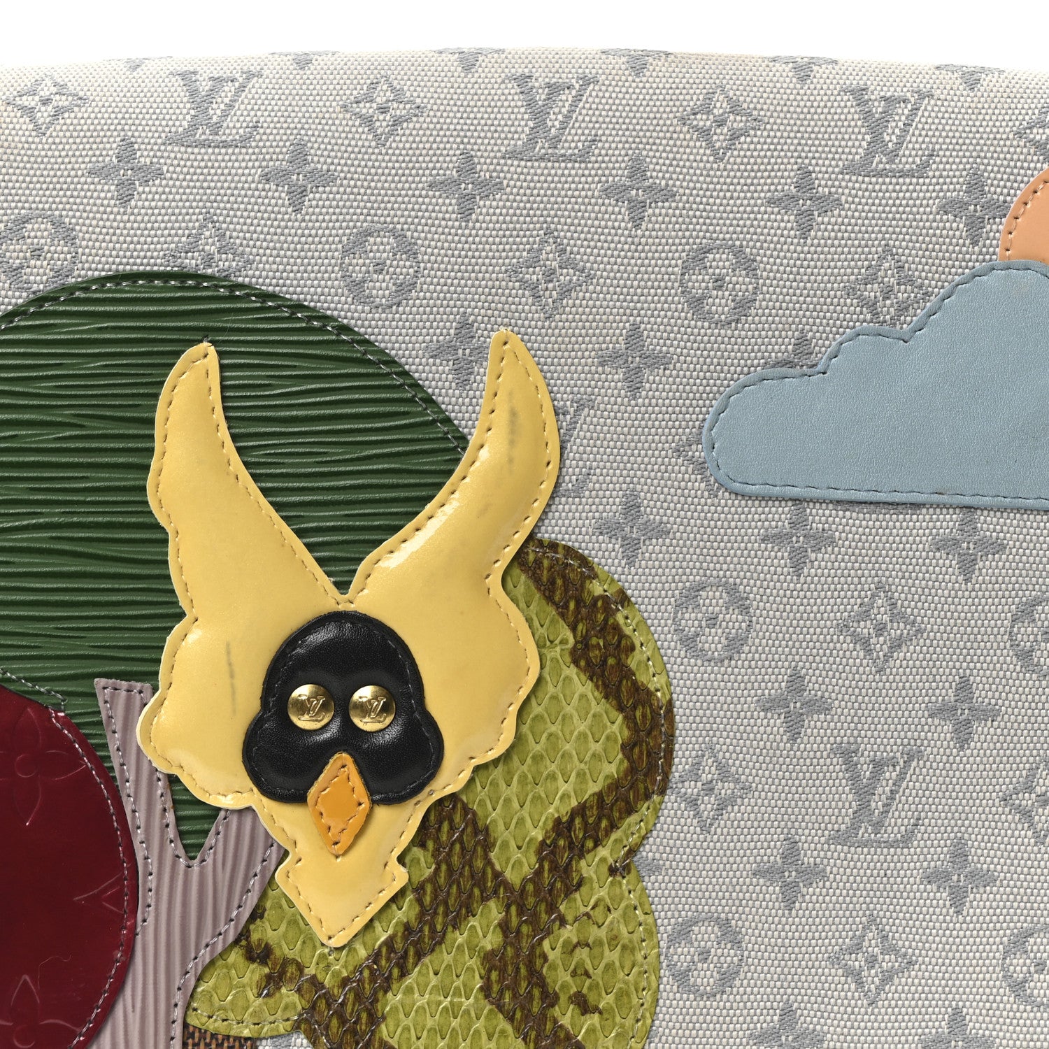 Louis Vuitton Mini Monogram Patchwork Conte De Fees Musette Grey 8 of 10