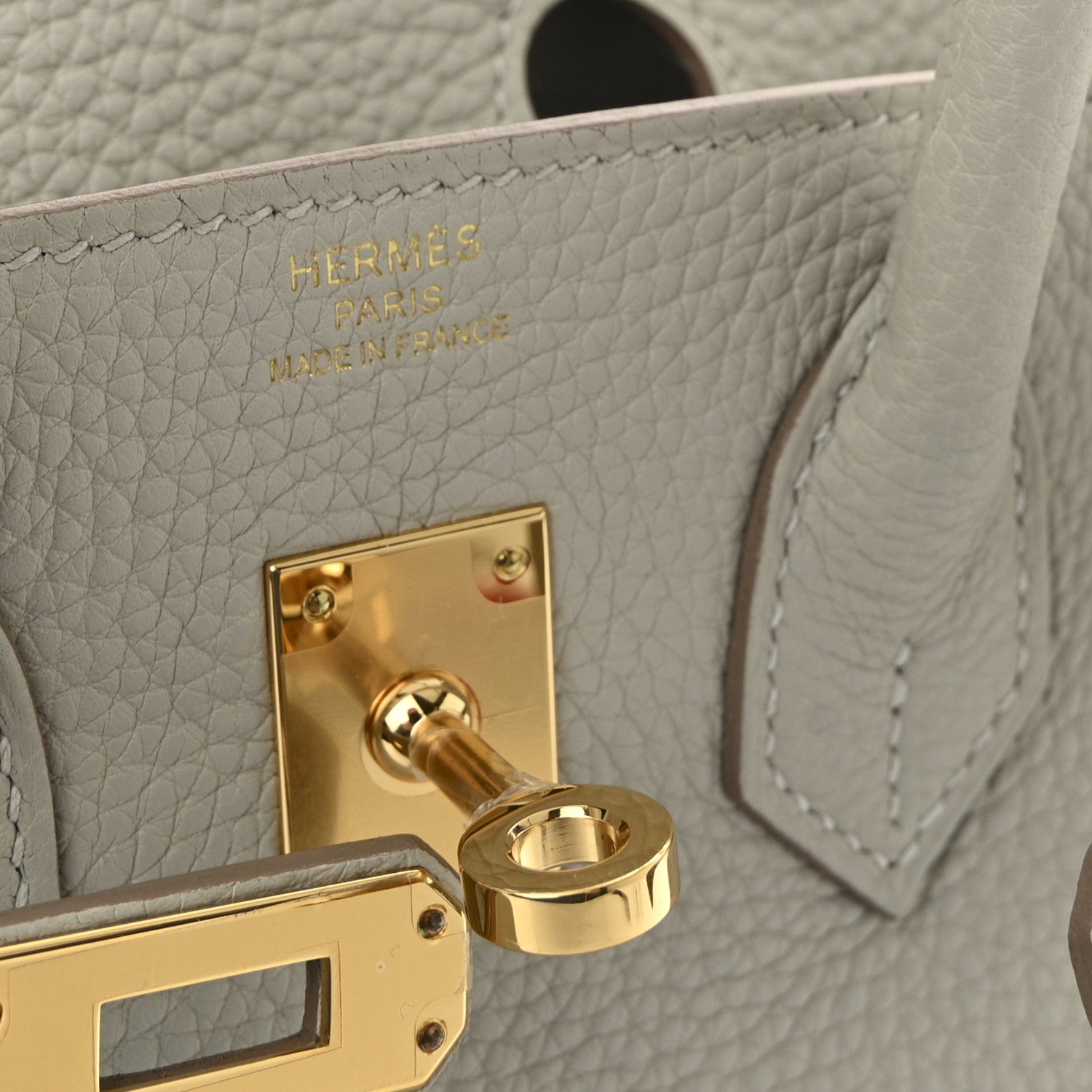 Hermes Togo Birkin 25 Gris Pale 6 of 11