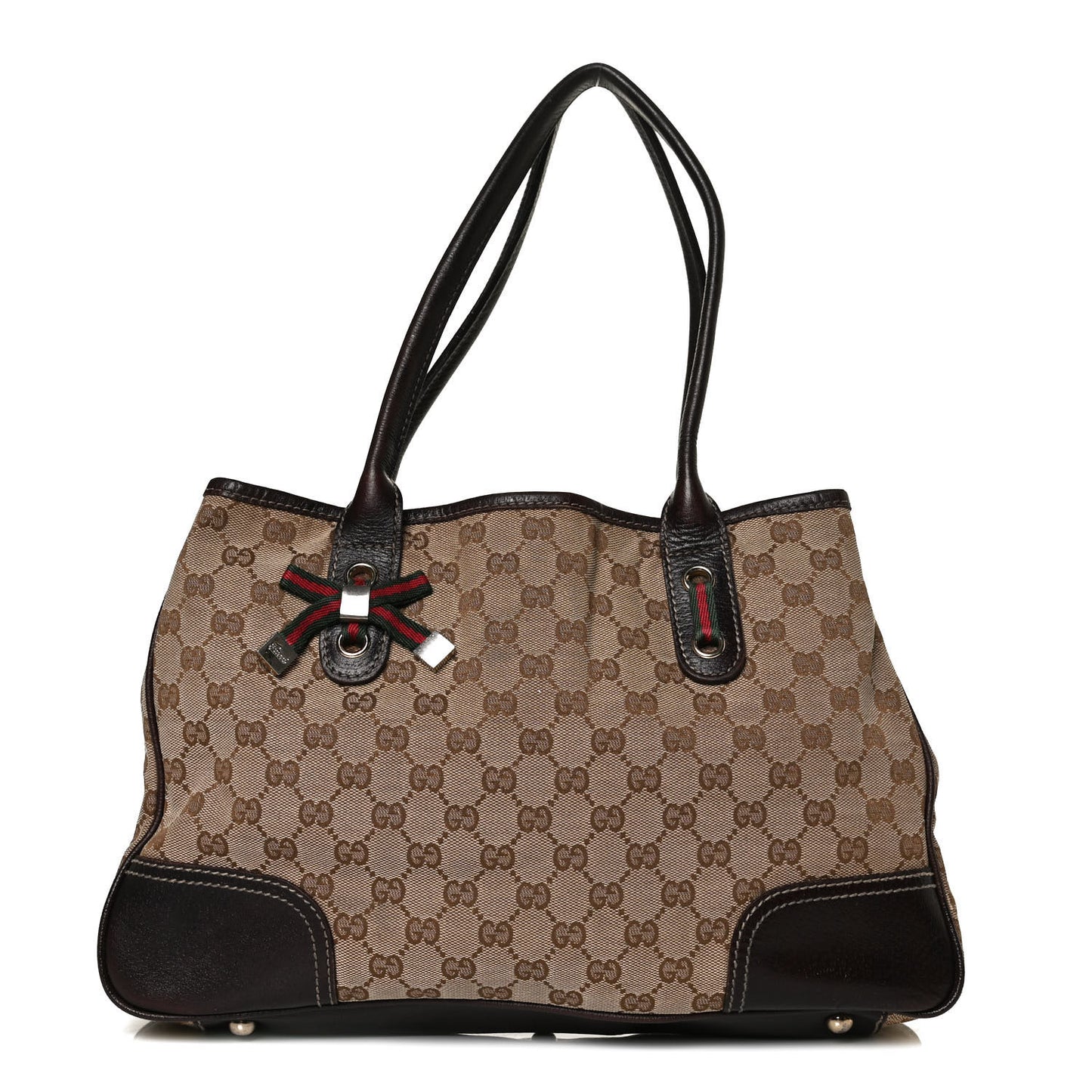 Monogram Medium Princy Tote Dark Brown