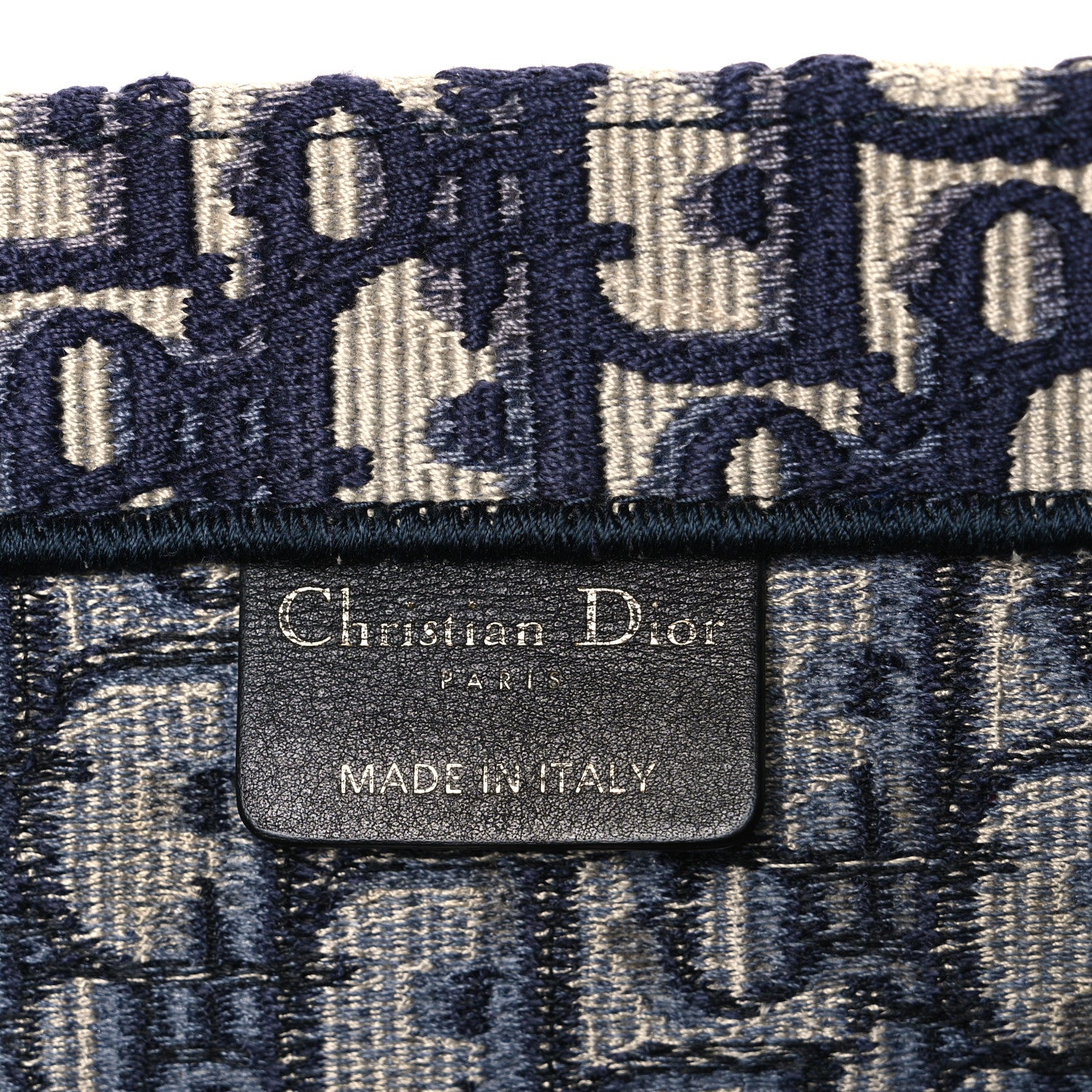 Christian Dior Oblique Large Book Tote Blue Multicolor 6 of 10