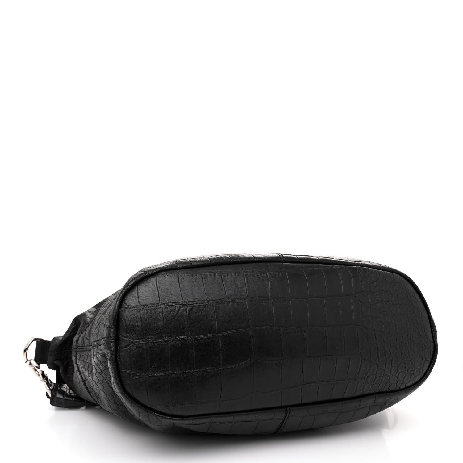 Givenchy Calfskin Crocodile Embossed Medium Nightingale Black 4 of 13