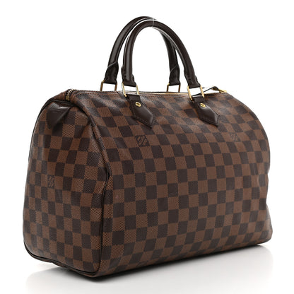 Louis Vuitton Damier Ebene Speedy 30 3 of 9