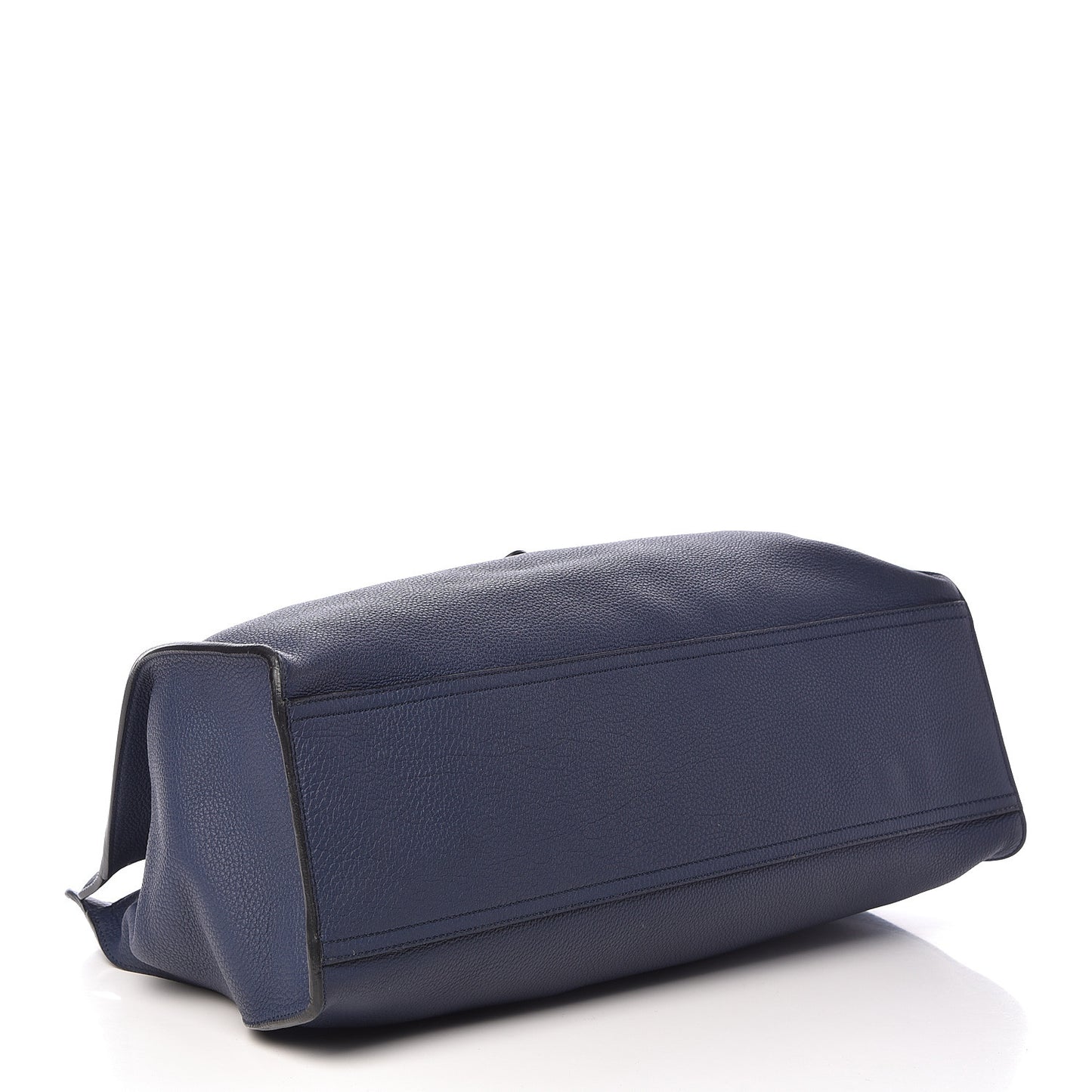 Soft Calfskin Medium Jackie Top Handle Bag Classic Blue Marine
