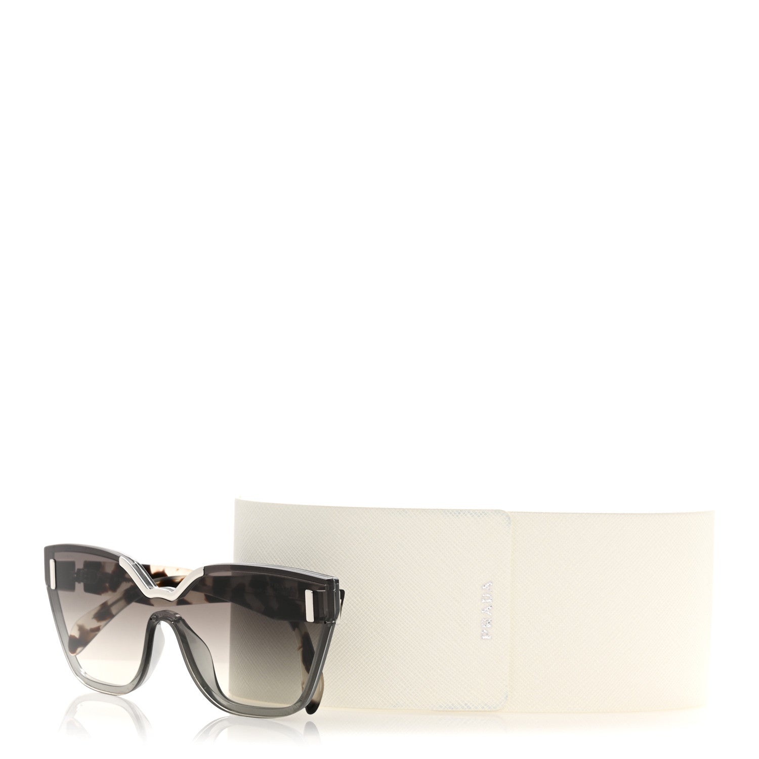 Prada Cat Eye Sunglasses SPR 16T Tortoise Light Grey 9 of 9
