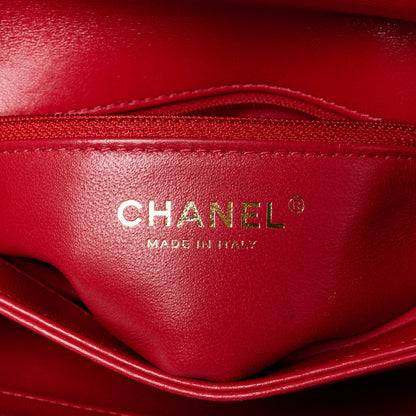 Chanel Lambskin Quilted Small Trendy CC Flap Dual Handle Bag Red 7 of 15