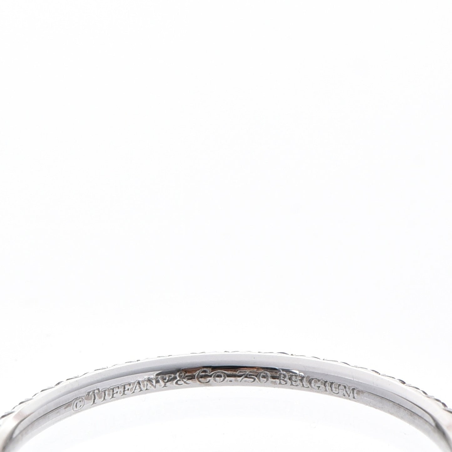 18K White Gold Amethyst Metro Ring 8.5