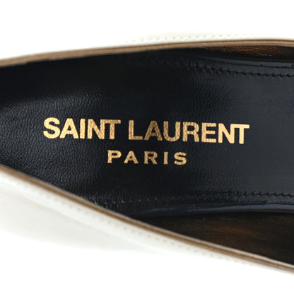 Saint Laurent Calfskin Lola Pumps 36.5 Pearl Navy 6 of 9
