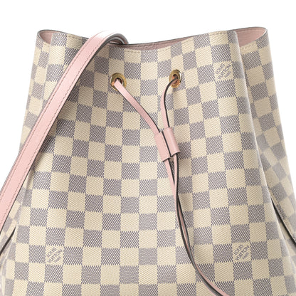 Louis Vuitton Damier Azur Neonoe MM Eau De Rose 9 of 13