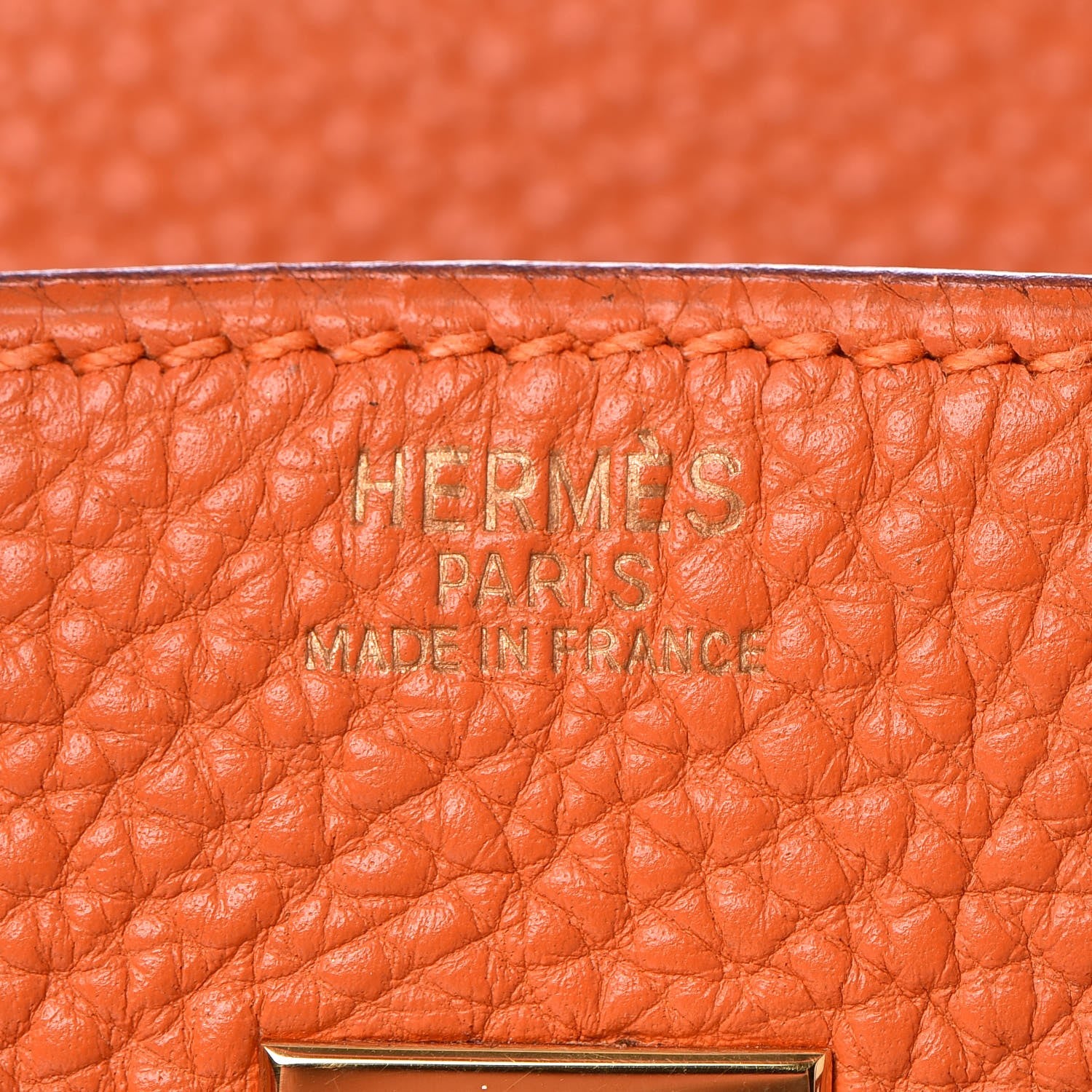 Hermes Togo Birkin 25 Orange 21 of 33
