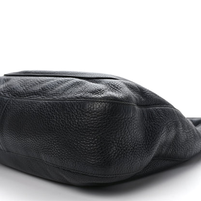 Prada Vitello Daino Medium Pocket Hobo Bag Black 8 of 12