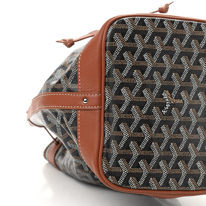 Goyard Goyardine Petit Flot Bucket Bag PM Black Gold 5 of 8