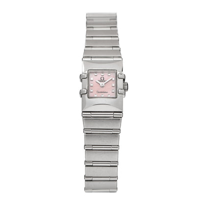 Omega Stainless Steel Pink Mother of Pearl 15mm Constellation Quadra Quartz Watch 1531.73 1 of 4