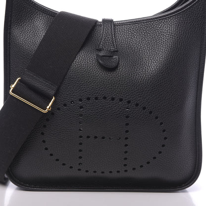 Hermes Taurillon Clemence Evelyne III PM Black 10 of 10