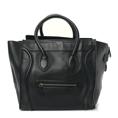 Celine Smooth Calfskin Mini Luggage Black 1 of 9