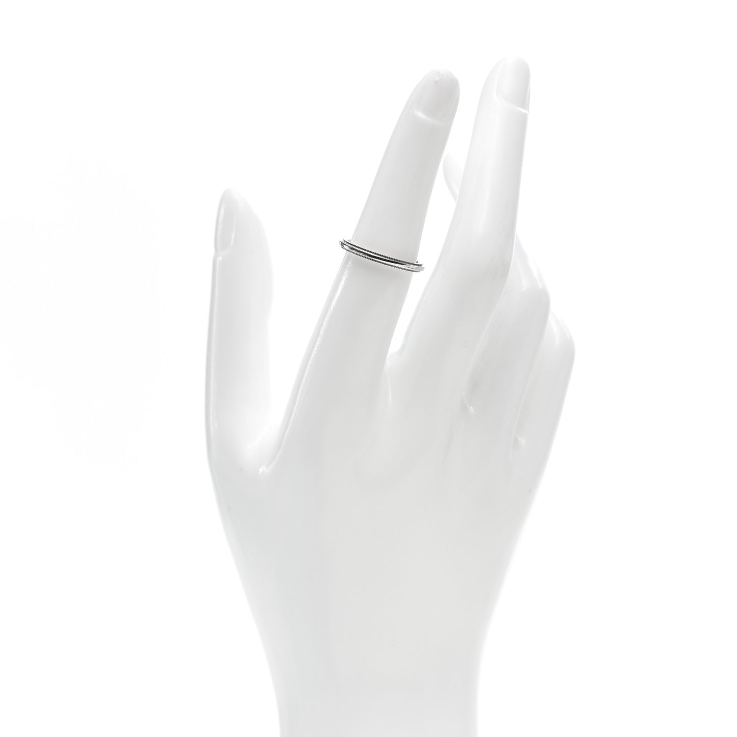 Platinum 2mm Milgrain Wedding Band Ring 53 6.25