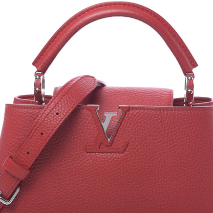 Louis Vuitton Taurillon Capucines BB Rubis 9 of 9