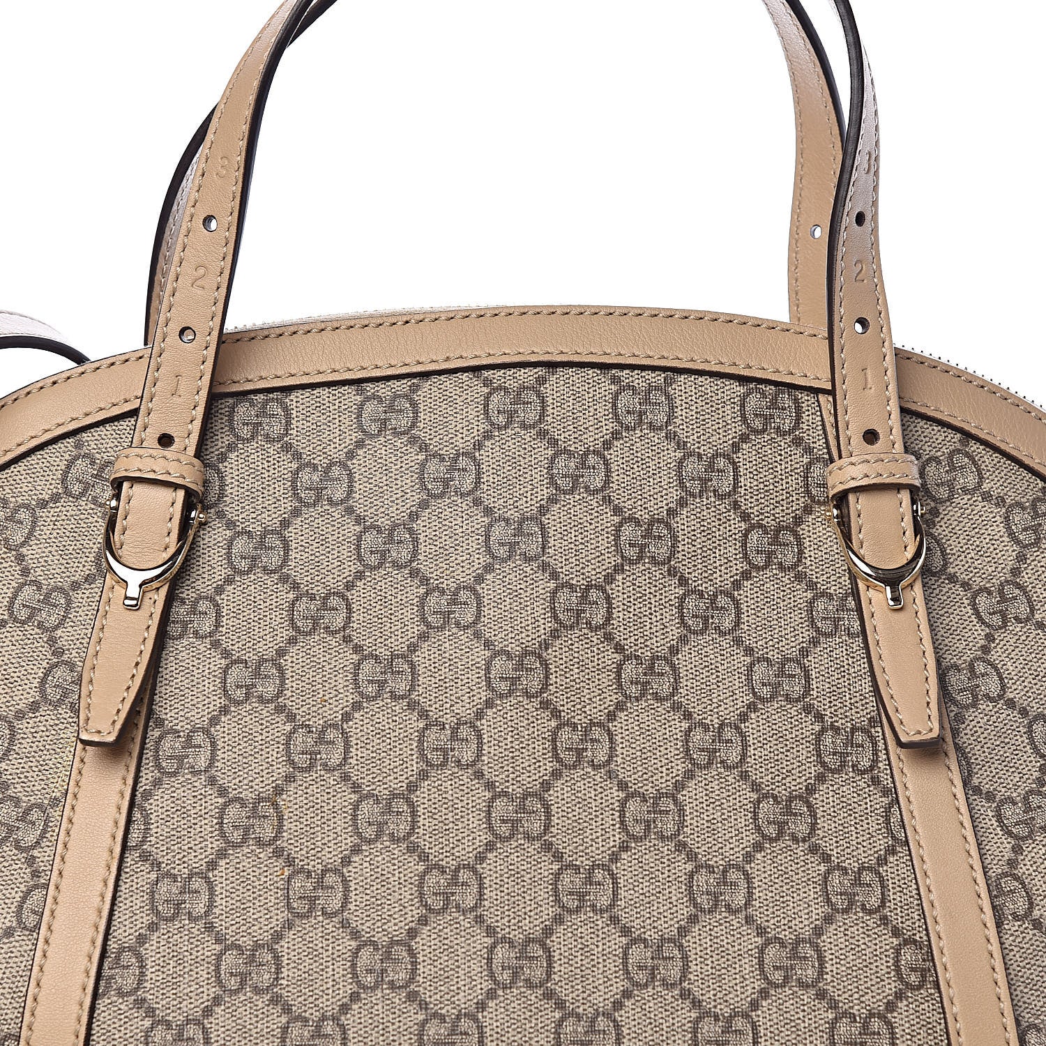 Gucci GG Supreme Monogram Medium Nice Top Handle Dome Bag Beige 10 of 10