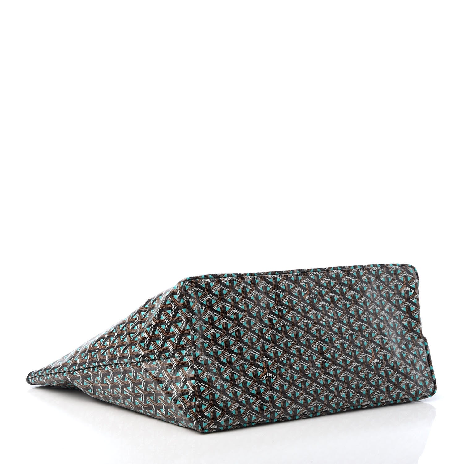 Goyard Goyardine Saint Louis Claire Voie GM Black Blue 4 of 9