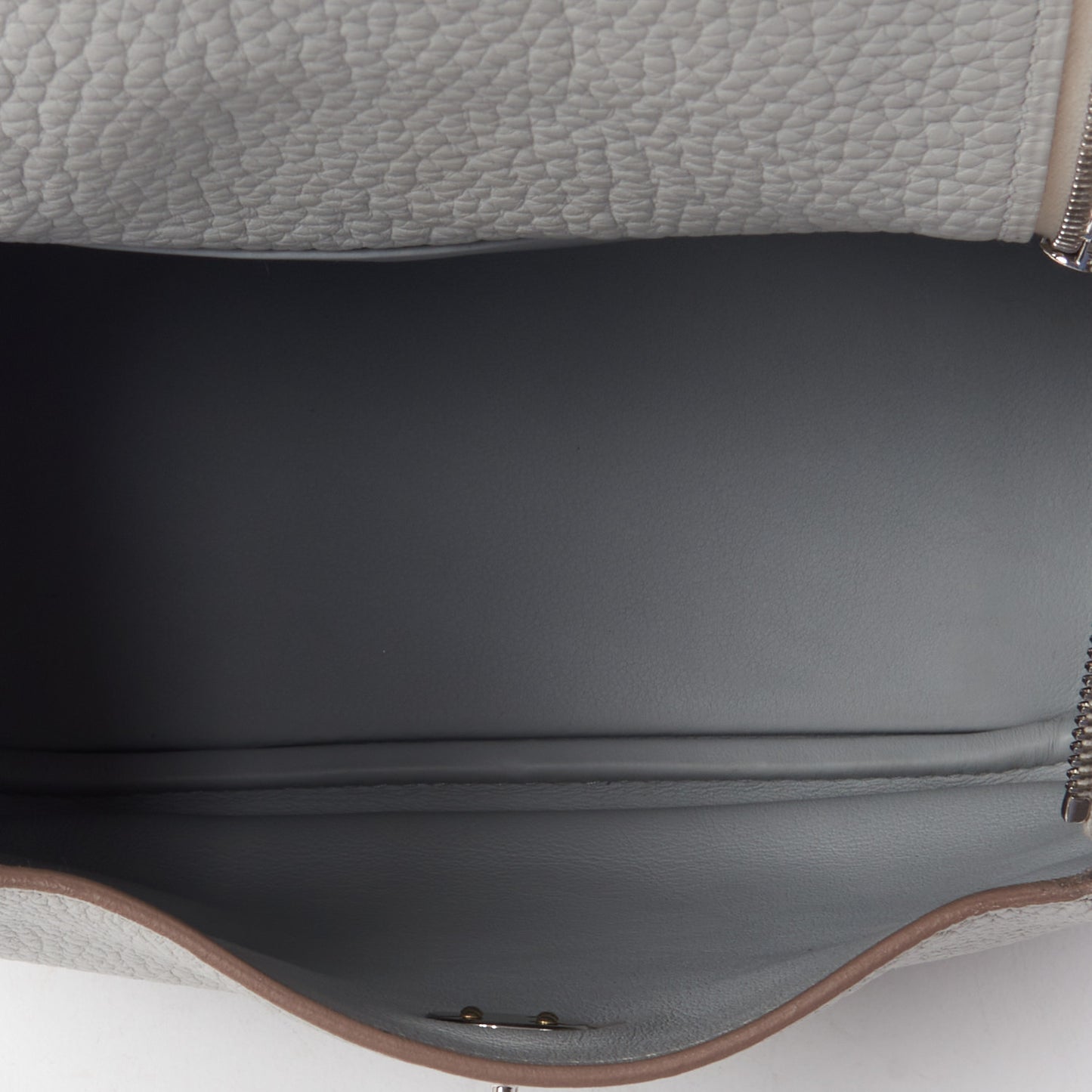 Taurillon Clemence Mini Lindy 20 Gris Perle