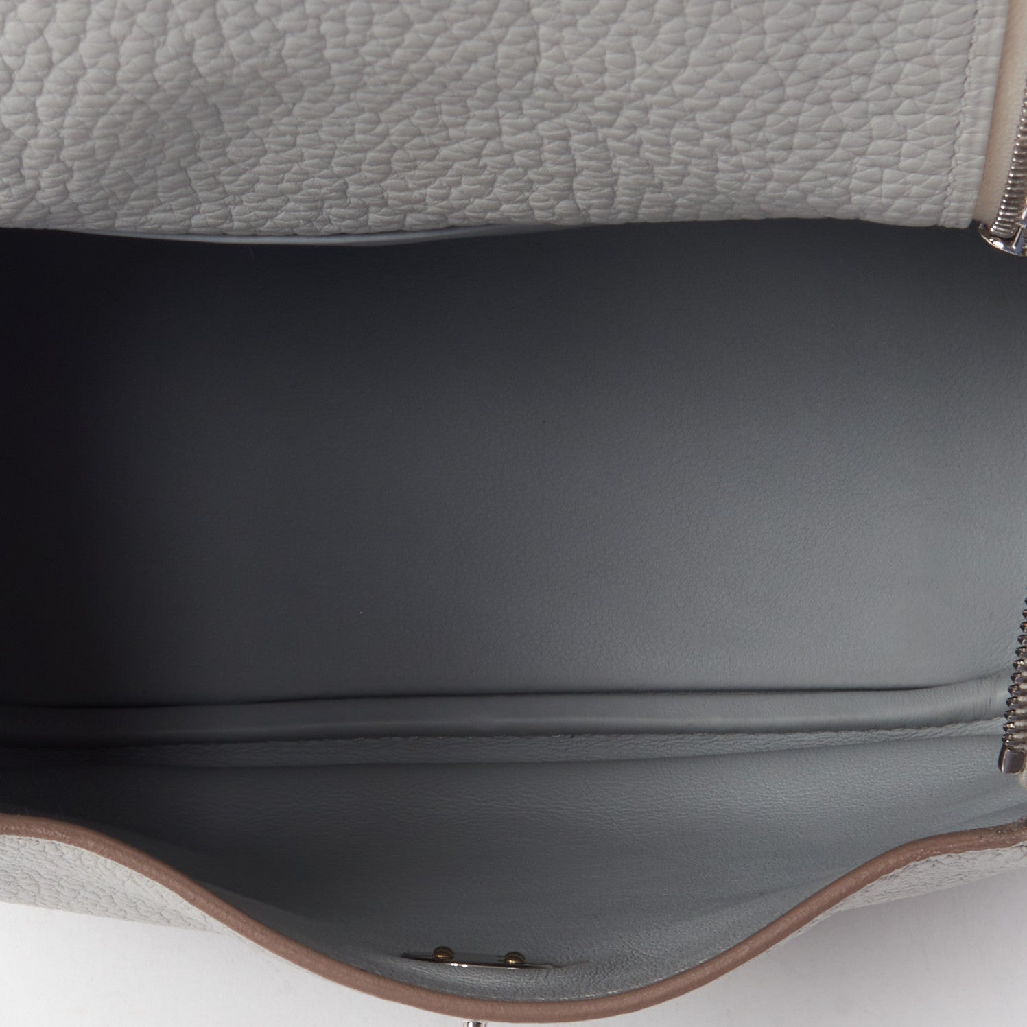 Hermes Taurillon Clemence Mini Lindy 20 Gris Perle 4 of 9