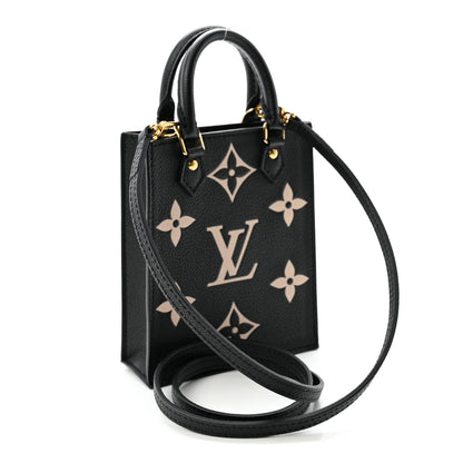 Louis Vuitton Empreinte Monogram Giant Petit Sac Plat Black Beige 3 of 10
