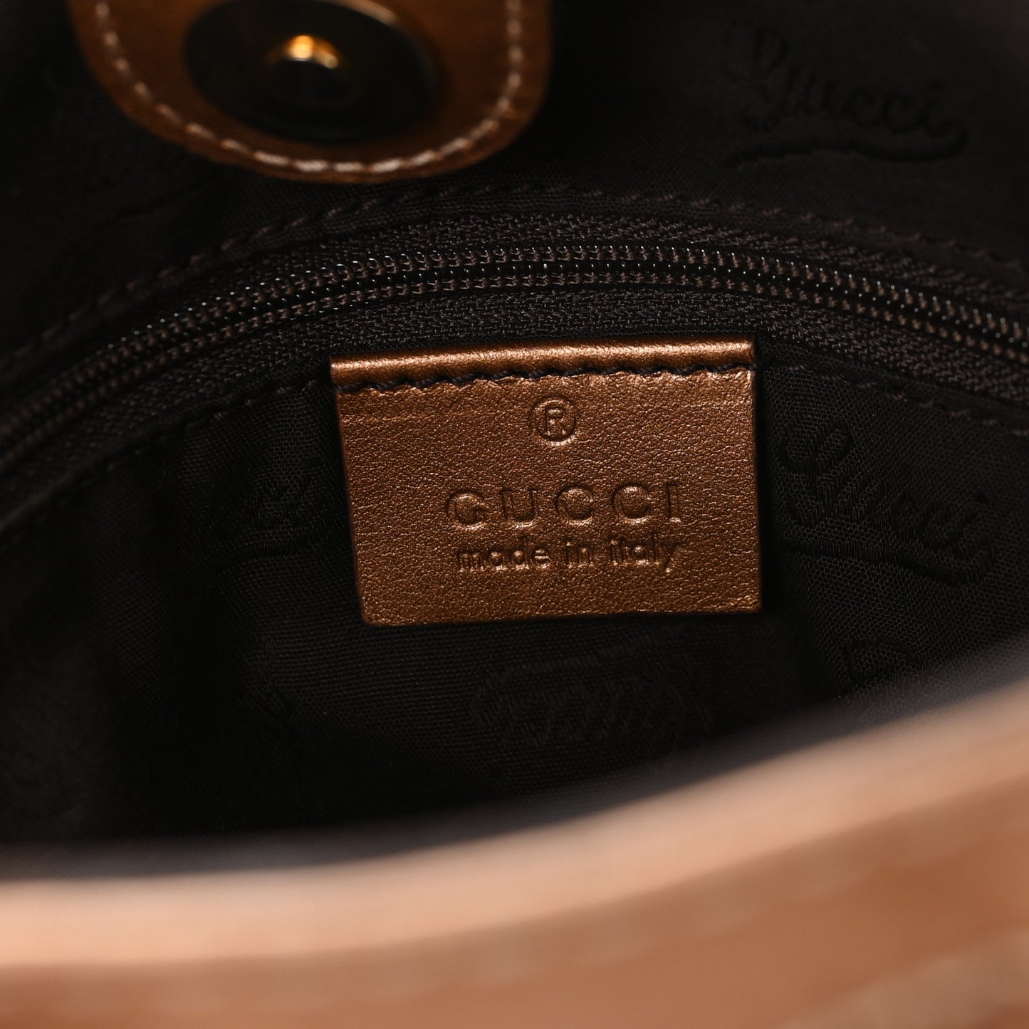 Guccissima Medium Sukey Tote Brown