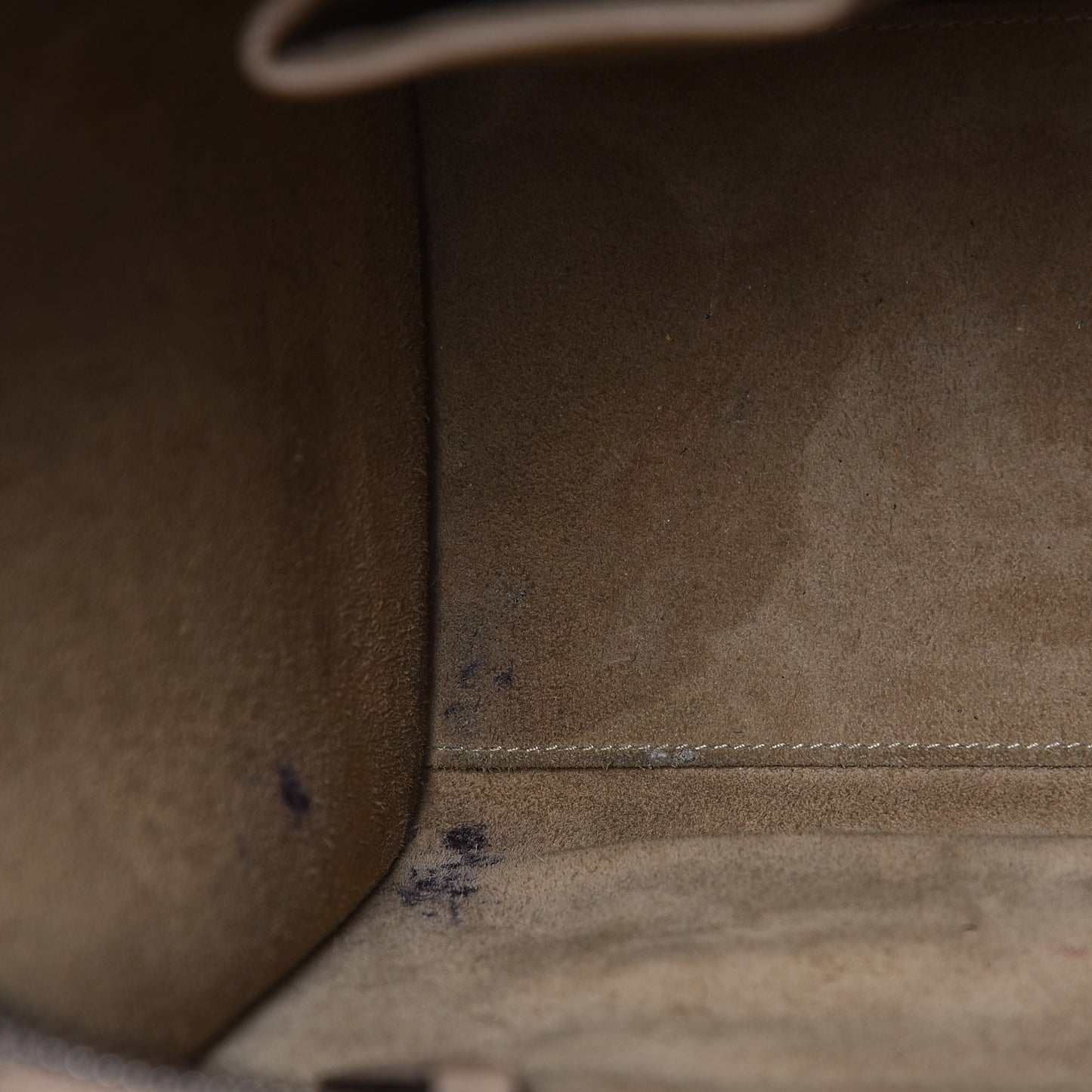 Drummed Calfskin Micro Luggage Dune