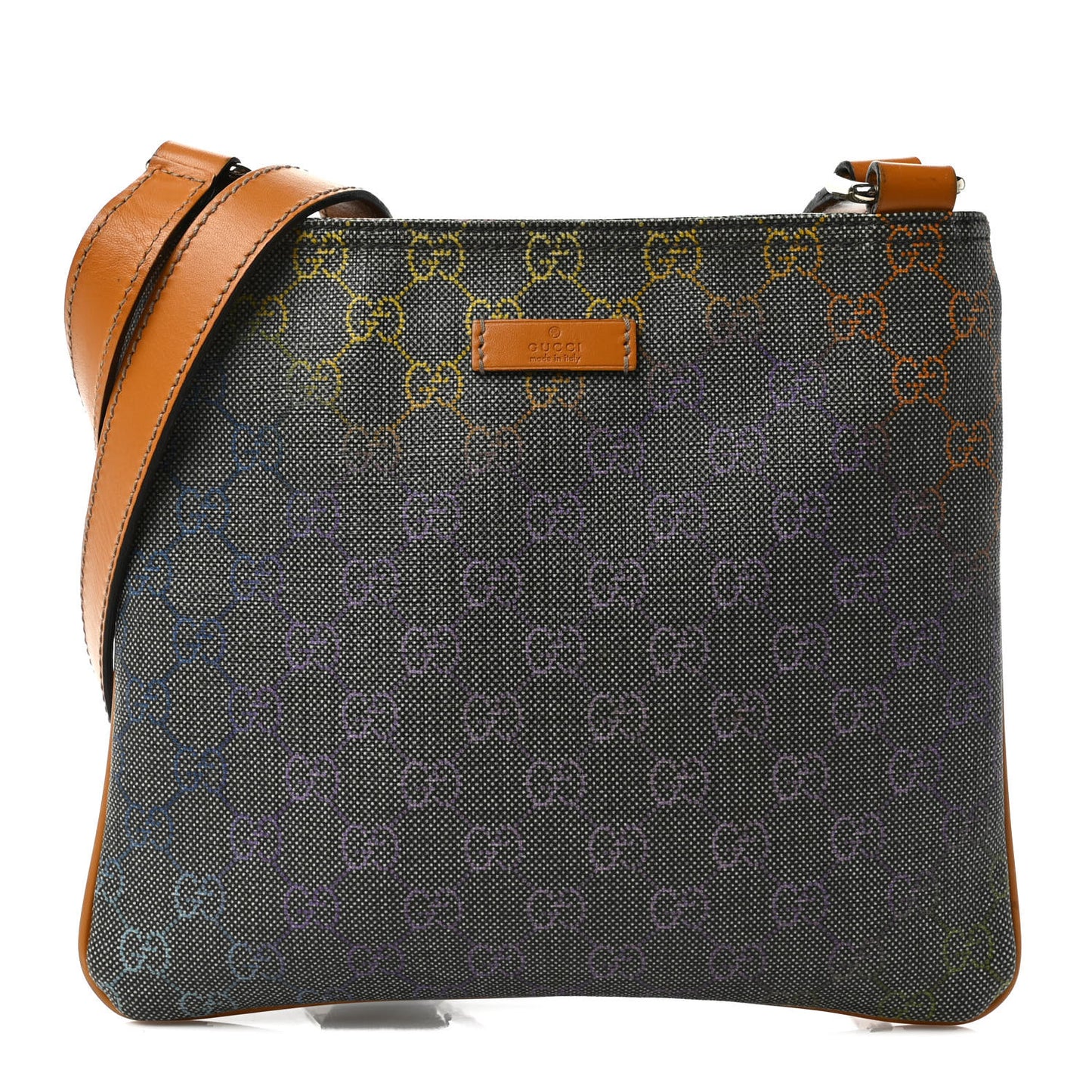 GG Supreme Monogram Small Flat Messenger Bag