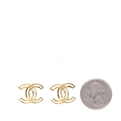 Chanel Metal Obazine CC Earrings Gold 2 of 5