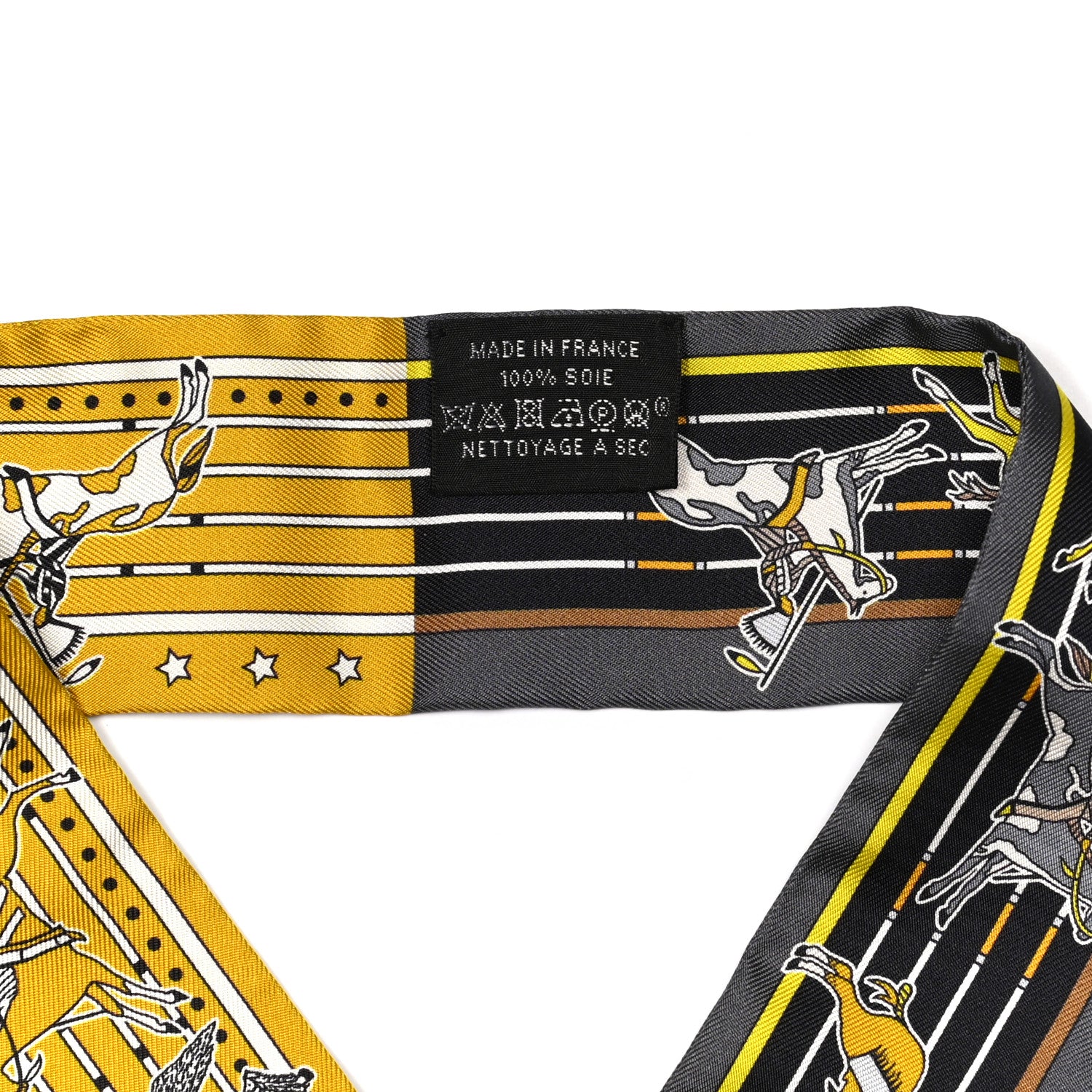 Hermes Silk Pani La Shar Pawnee Twilly Anthracite Gold Black 4 of 4